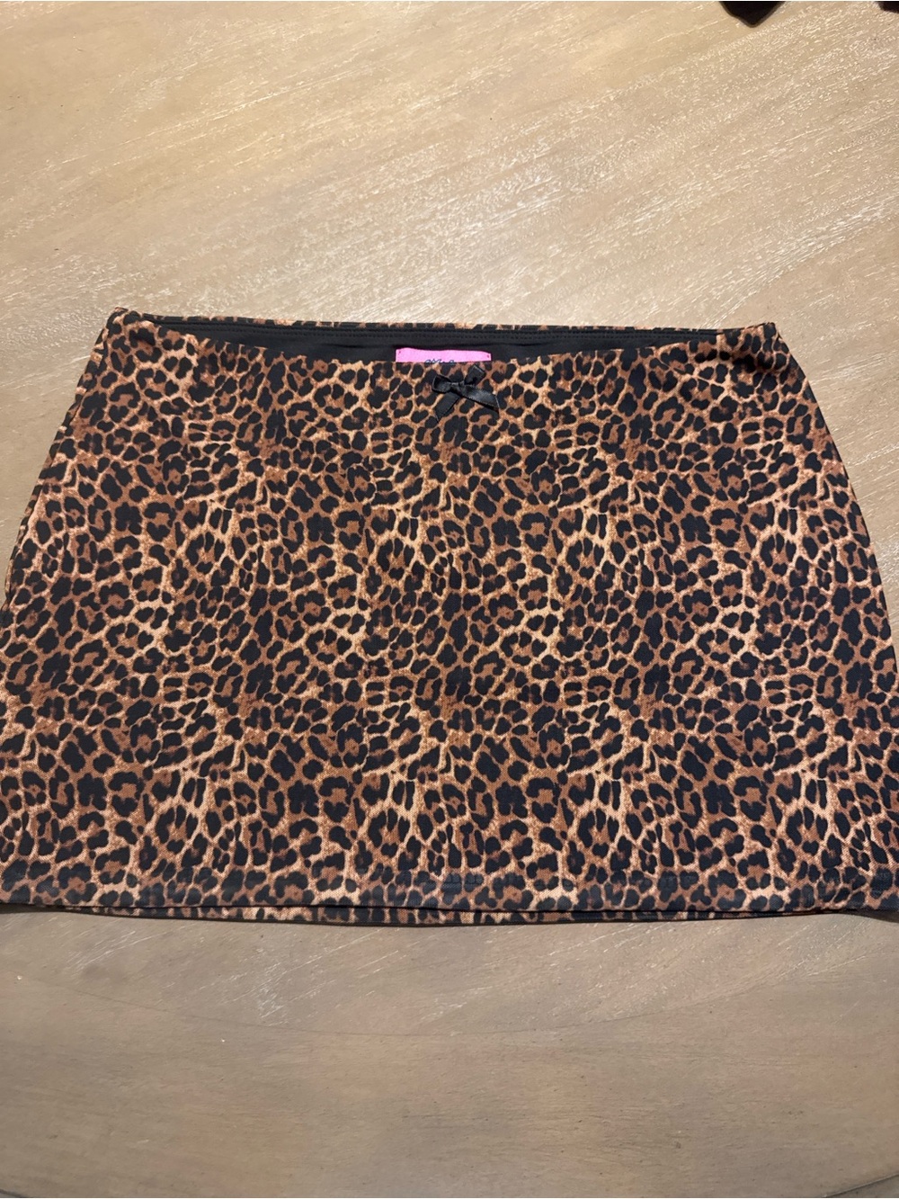 Edikted Leopard Print Mini Skirt - Brown & Black size small
